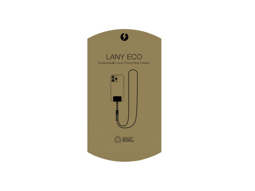 Шнурок для телефона на шею и через плечо «Lany Eco» (серый) (Изображение 14)