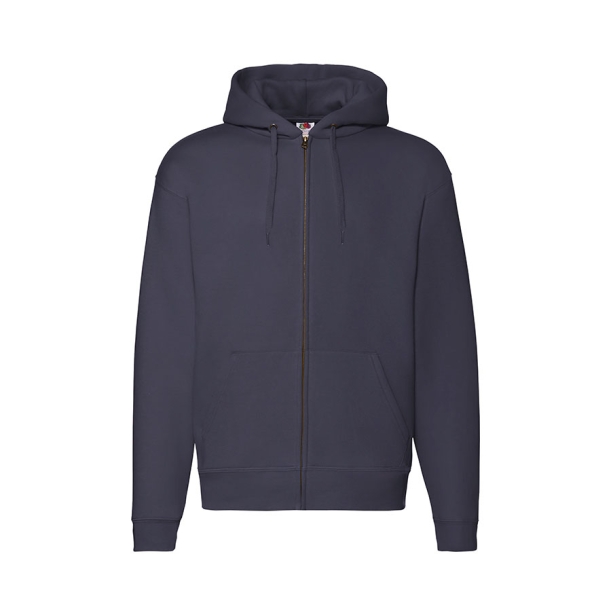 Толстовка "PREMIUM HOODED SWEAT JACKET", глубокий темно-синий_S, 70% х/б, 30% п/э, 280 г/м2 (Изображение 1)