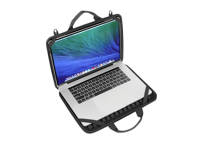 Жесткий чехол для ноутбуков до 14'' и MacBook Air 15 (черный) (Изображение 7)