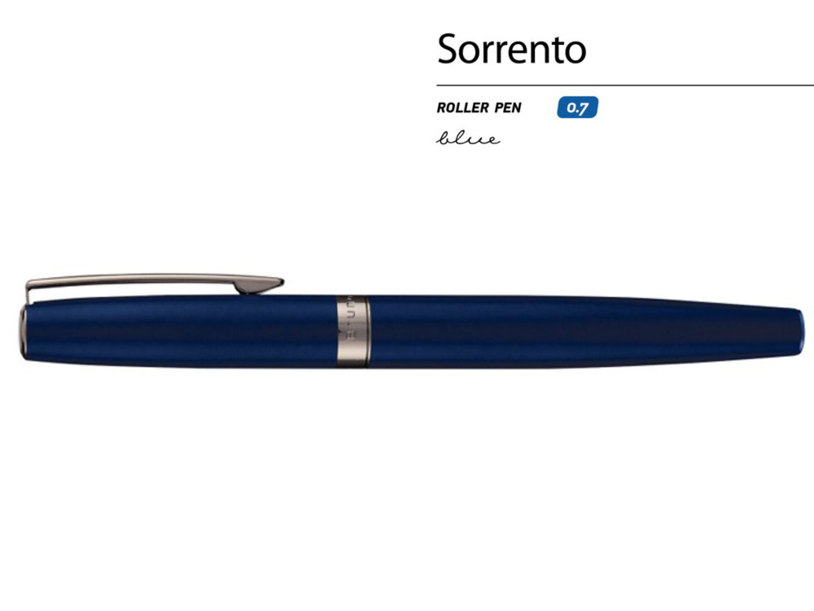 Ручка металлическая роллер «Sorrento» (синий) (Изображение 2)