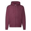 Толстовка "PREMIUM HOODED SWEAT JACKET", бордовый_L, 70% х/б, 30% п/э, 260 г/м2 (Изображение 1)