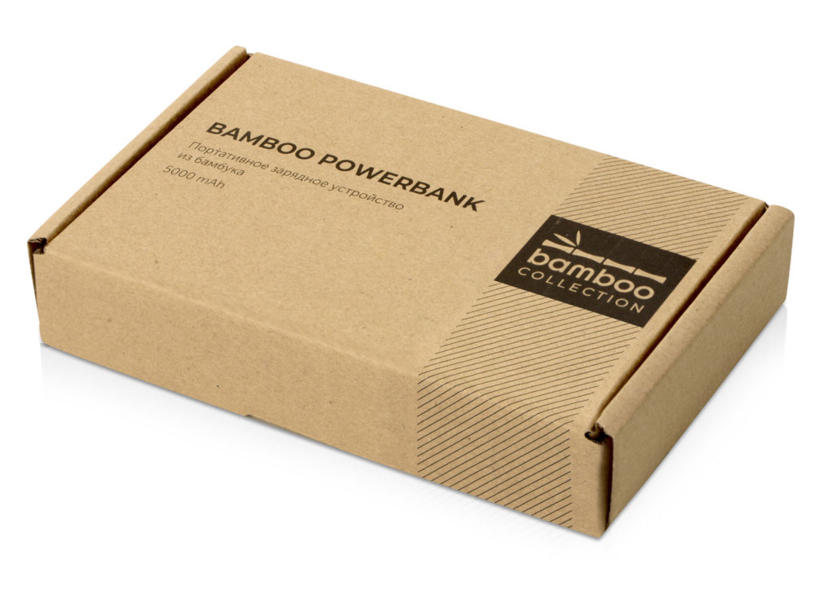 Внешний аккумулятор из бамбука «Bamboo», 5000 mAh (Изображение 11)