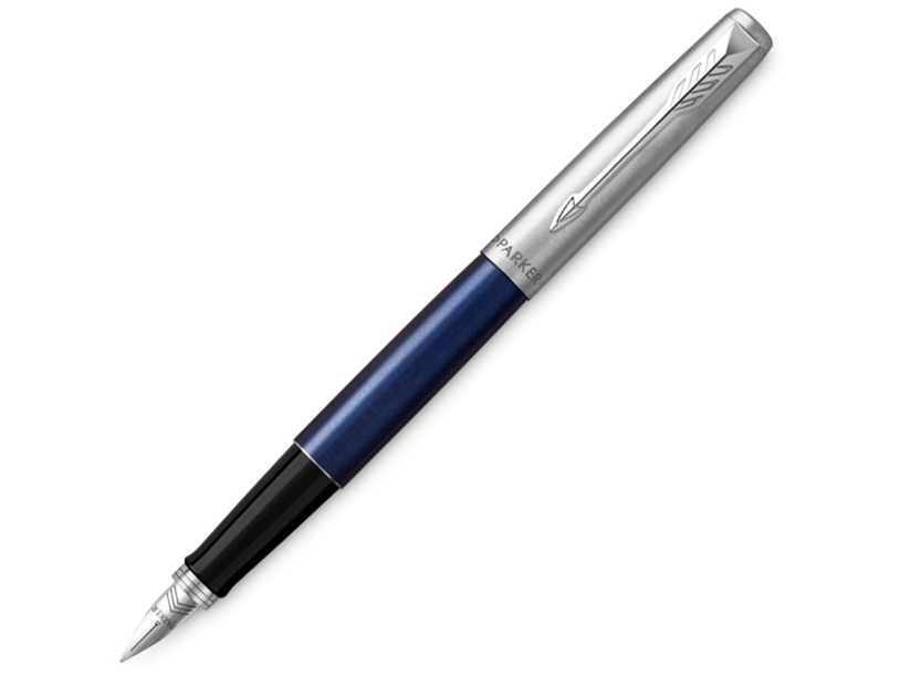 Ручка перьевая Parker Jotter Royal, M (темно-синий, серебристый) (Изображение 1)