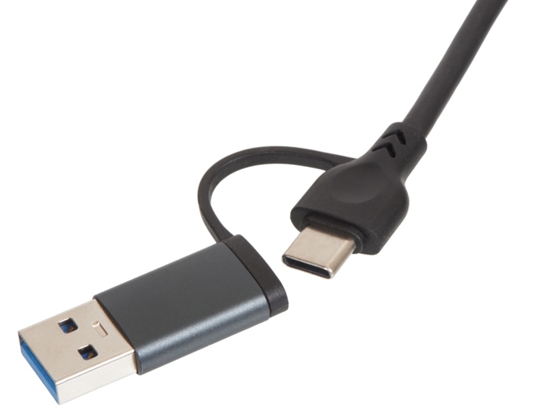 USB-хаб «Command» с коннектором 2-в-1 USB-C и USB-A, 2.0/3.0 (Изображение 5)