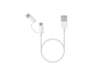 Кабель «Mi 2-in-1 USB Cable Micro-USB to Type C», 30 см (белый) (Изображение 1)