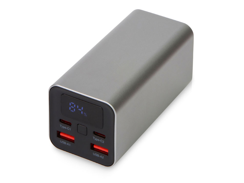 Внешний аккумулятор для ноутбуков «Main» 65 Вт, 20000 mAh (серый) (Изображение 1)