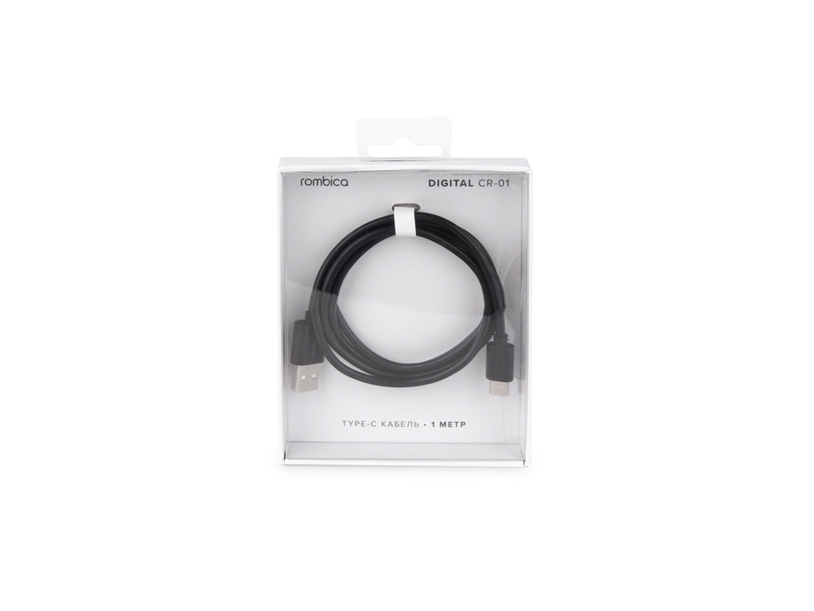 Кабель USB-A - USB-C «DIGITAL CR-01», QC/PD, 1 м (черный) (Изображение 3)