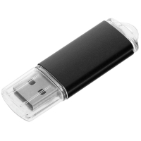 USB flash-карта "Assorti" (8Гб),черная,5,5х1,7х0,6см,металл