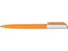 Ручка пластиковая шариковая Арлекин (оранжевый/серебристый)  (Изображение 4)