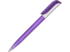 Ручка пластиковая шариковая Арлекин (фиолетовый/серебристый)  (Изображение 1)