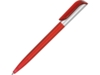 Ручка пластиковая шариковая Арлекин (красный/серебристый)  (Изображение 1)