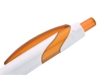 Ручка пластиковая шариковая Каприз (оранжевый/белый)  (Изображение 2)