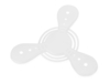 Летающий диск Фрисби, белый (Изображение 1)