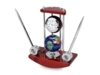 Настольный прибор Сенатор: часы с глобусом, две ручки на подставке (Изображение 1)