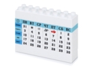 Вечный календарь в виде конструктора (голубой/синий/белый) 
