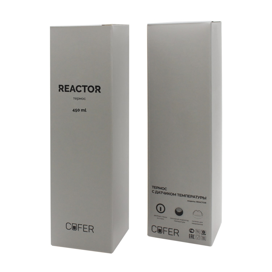 Термос Reactor металлик с датчиком температуры  (хаки) (Изображение 6)