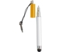 Ручка-подвеска на мобильный телефон со стилусом, серебристый/золотистый (Изображение 2)