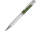 Ручка металлическая шариковая Мичиган (зеленый/серебристый) 