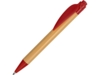 Ручка шариковая Листок (красный/светло-коричневый)  (Изображение 1)