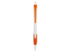 Ручка пластиковая шариковая Santa Monica (оранжевый/белый)  (Изображение 2)