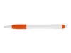 Ручка пластиковая шариковая Santa Monica (оранжевый/белый)  (Изображение 5)