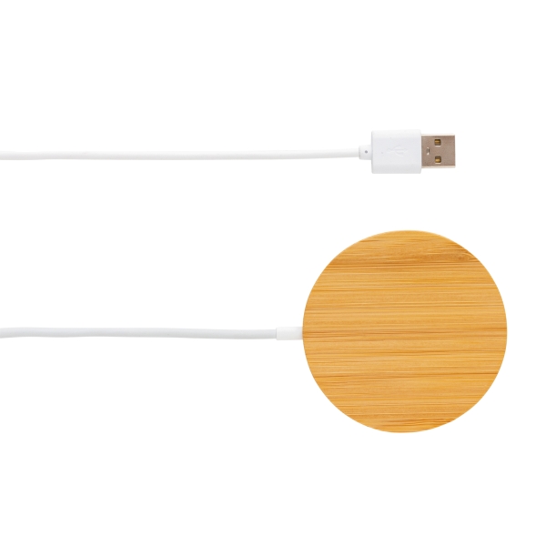 Магнитное устройство для беспроводной зарядки Bamboo, 10 Вт (Изображение 2)