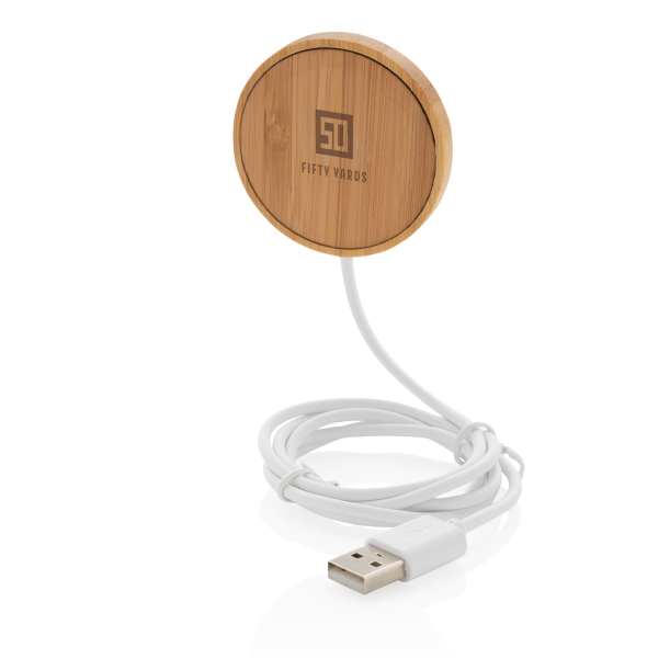 Магнитное устройство для беспроводной зарядки Bamboo, 10 Вт (Изображение 3)