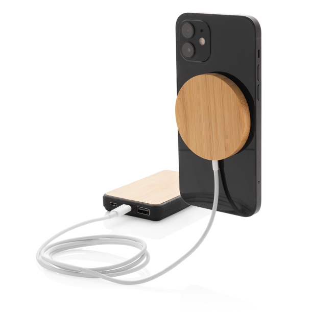 Магнитное устройство для беспроводной зарядки Bamboo, 10 Вт (Изображение 6)