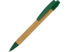 Ручка шариковая Borneo (зеленый/светло-коричневый)  (Изображение 1)