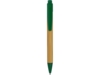 Ручка шариковая Borneo (зеленый/светло-коричневый)  (Изображение 2)