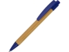 Ручка шариковая Borneo (синий/светло-коричневый)  (Изображение 1)