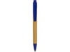 Ручка шариковая Borneo (синий/светло-коричневый)  (Изображение 2)