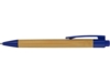 Ручка шариковая Borneo (синий/светло-коричневый)  (Изображение 4)