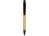 Ручка шариковая Borneo (черный/светло-коричневый)  (Изображение 2)