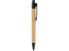 Ручка шариковая Borneo (черный/светло-коричневый)  (Изображение 3)
