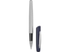 Ручка металлическая роллер Geneva (синий/серебристый)  (Изображение 4)
