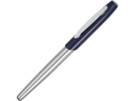 Ручка металлическая роллер Geneva (синий/серебристый) 