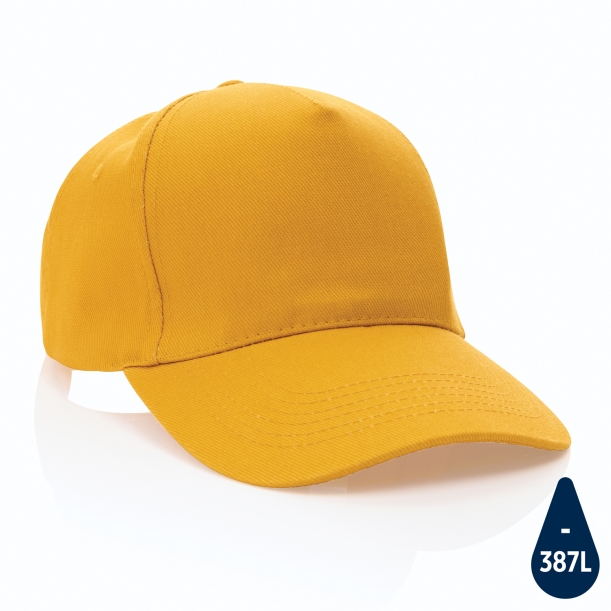 Бейсболка Impact из переработанного хлопка AWARE™, 5 клиньев, 280 г/м2 (Изображение 1)