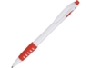 Ручка пластиковая шариковая Фиджи (красный/белый)  (Изображение 1)