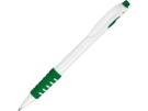 Ручка пластиковая шариковая Фиджи (зеленый/белый) 