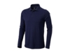 Рубашка поло Oakville мужская с длинным рукавом (темно-синий) 3XL (Изображение 1)