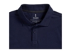 Рубашка поло Oakville мужская с длинным рукавом (темно-синий) 3XL (Изображение 4)