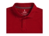 Рубашка поло Oakville мужская с длинным рукавом (красный) 3XL (Изображение 4)