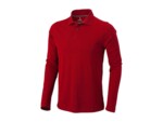 Рубашка поло Oakville мужская с длинным рукавом (красный) 2XL