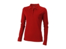 Рубашка поло Oakville женская с длинным рукавом (красный) 2XL