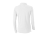 Рубашка поло Oakville женская с длинным рукавом (белый) L (Изображение 2)