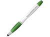 Ручка-стилус шариковая Nash с маркером (зеленый/серебристый)  (Изображение 1)