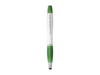 Ручка-стилус шариковая Nash с маркером (зеленый/серебристый)  (Изображение 3)