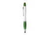 Ручка-стилус шариковая Nash с маркером (зеленый/серебристый)  (Изображение 4)