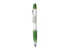 Ручка-стилус шариковая Nash с маркером (зеленый/серебристый)  (Изображение 6)